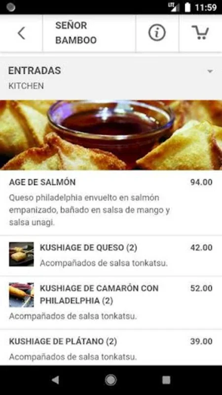 Señor Bamboo for Android: A User - Friendly Food Delivery App