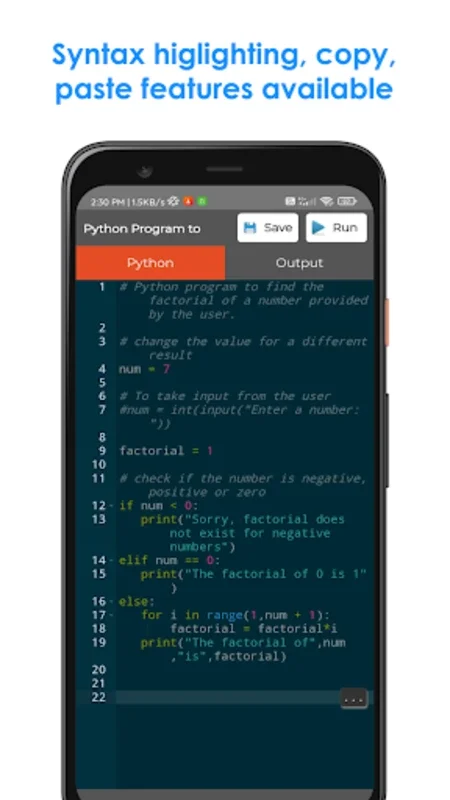 Python IDE Mobile Editor for Android - No Download Needed