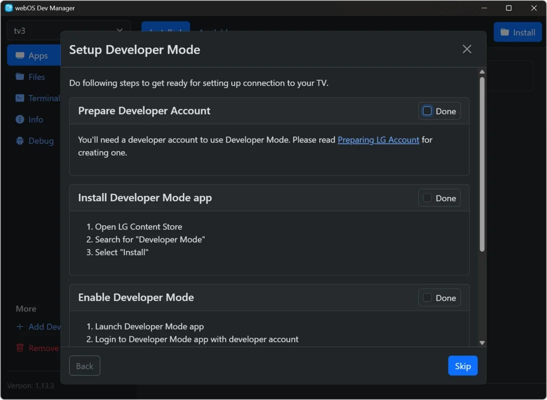 webOS Dev Manager for Windows - Manage Your LG TV Easily