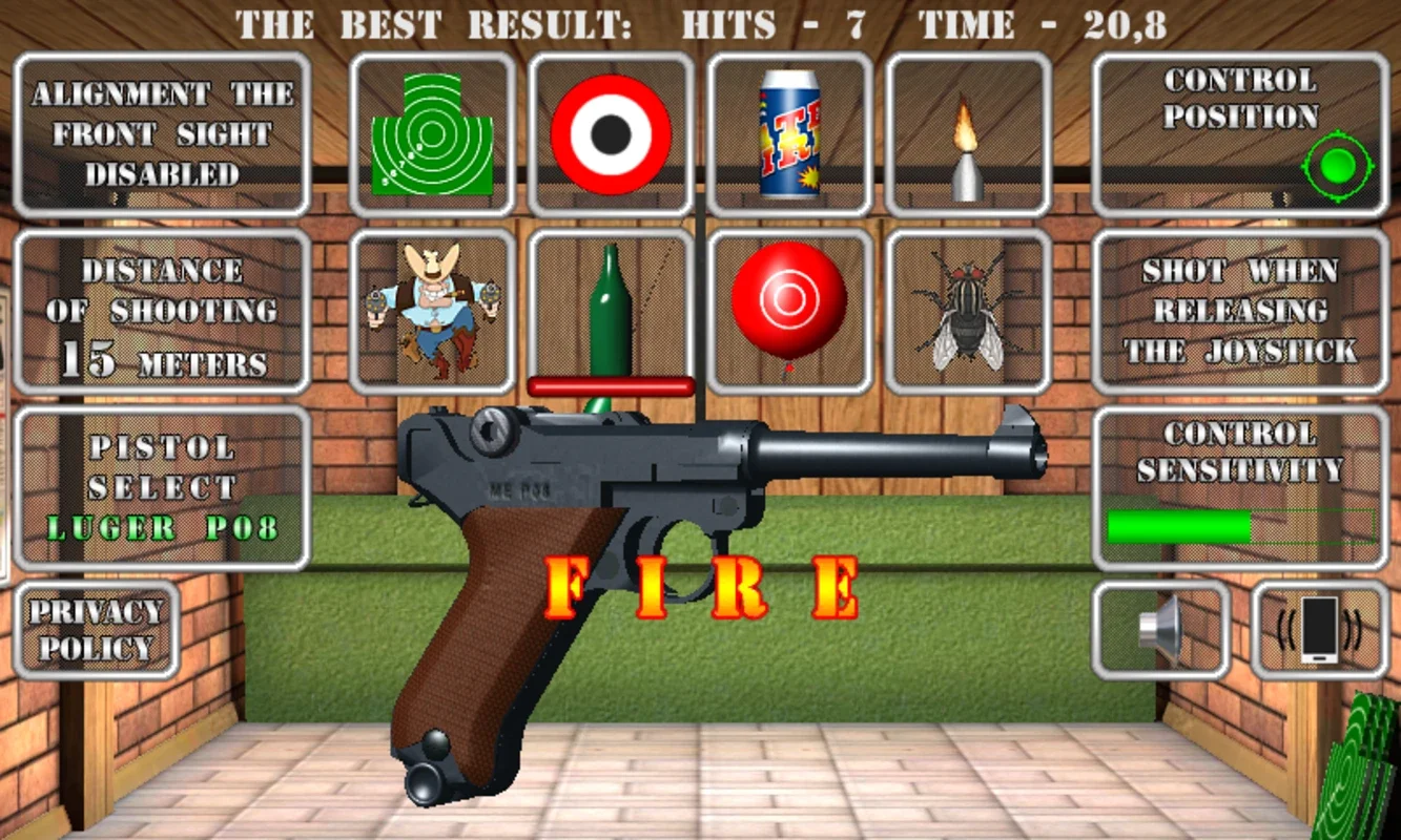 Pistol shooting. Desert Eagle for Android - Test Your Aim