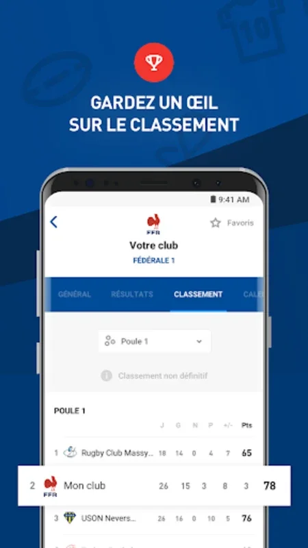 FFR Compétitions for Android - Stay Updated on Amateur Rugby