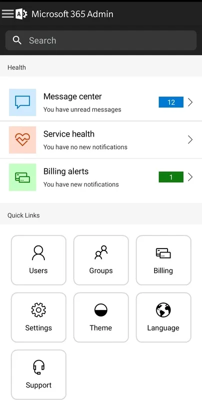 Microsoft 365 Admin for Android - Streamlined Office 365 Management