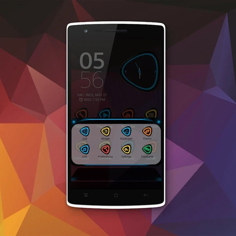 Next Launcher 3D Theme PolyGon for Android - Stunning 3D Experience