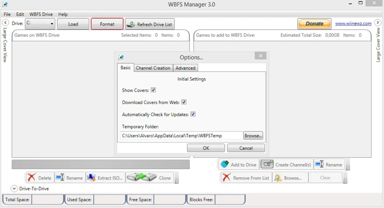 WBFS Manager for Windows - Organize Wii Games