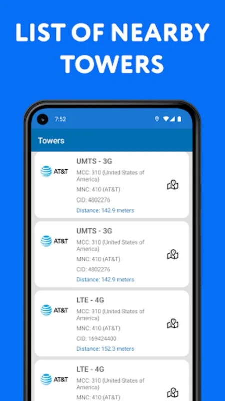 Cellular Tower - Signal Finder for Android - No Downloading Needed