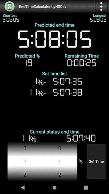 EndTimeCalculator byNSDev for Android - Manage Your Time Easily