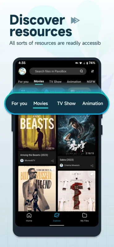 PavoBox for Android: Media Download and Cloud Storage