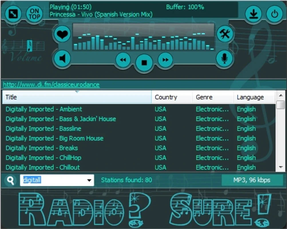 RadioSure for Windows - Access Over 12,000 Online Radio Stations