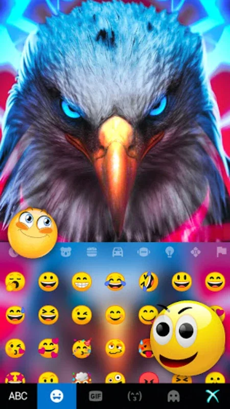 Angry Eagle Theme for Android - Customizable Keyboard