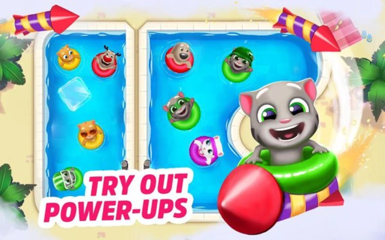 Talking Tom Pool: Match, Renovate, and Enjoy Your Android Water Park