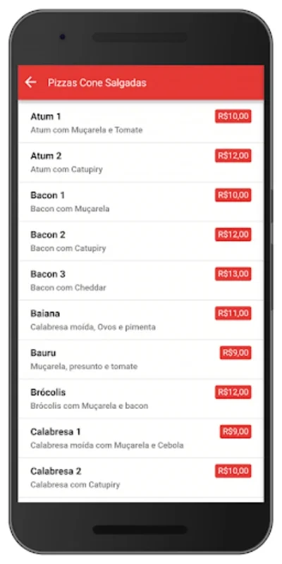 Pizzas Cone Juju for Android - Seamless Pizza Ordering