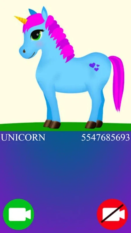 Unicorn Fake Video Call Game for Android - Magical Entertainment