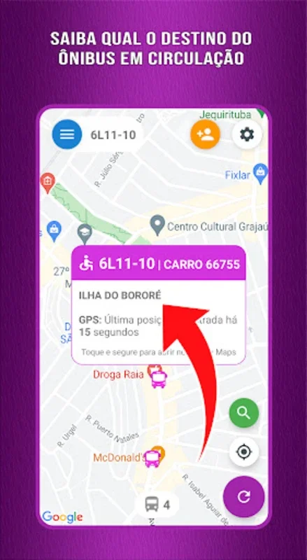 Localizador de Ônibus SP for Android - Real-Time Bus Info