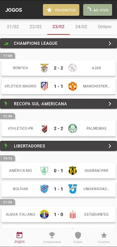 placarZão for Android - Comprehensive Football Updates