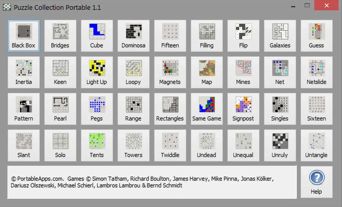 Portable Puzzle Collection: 24 Classic Puzzles for Windows