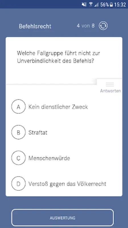 Wehrrecht Quiz for Android: Master Military Law