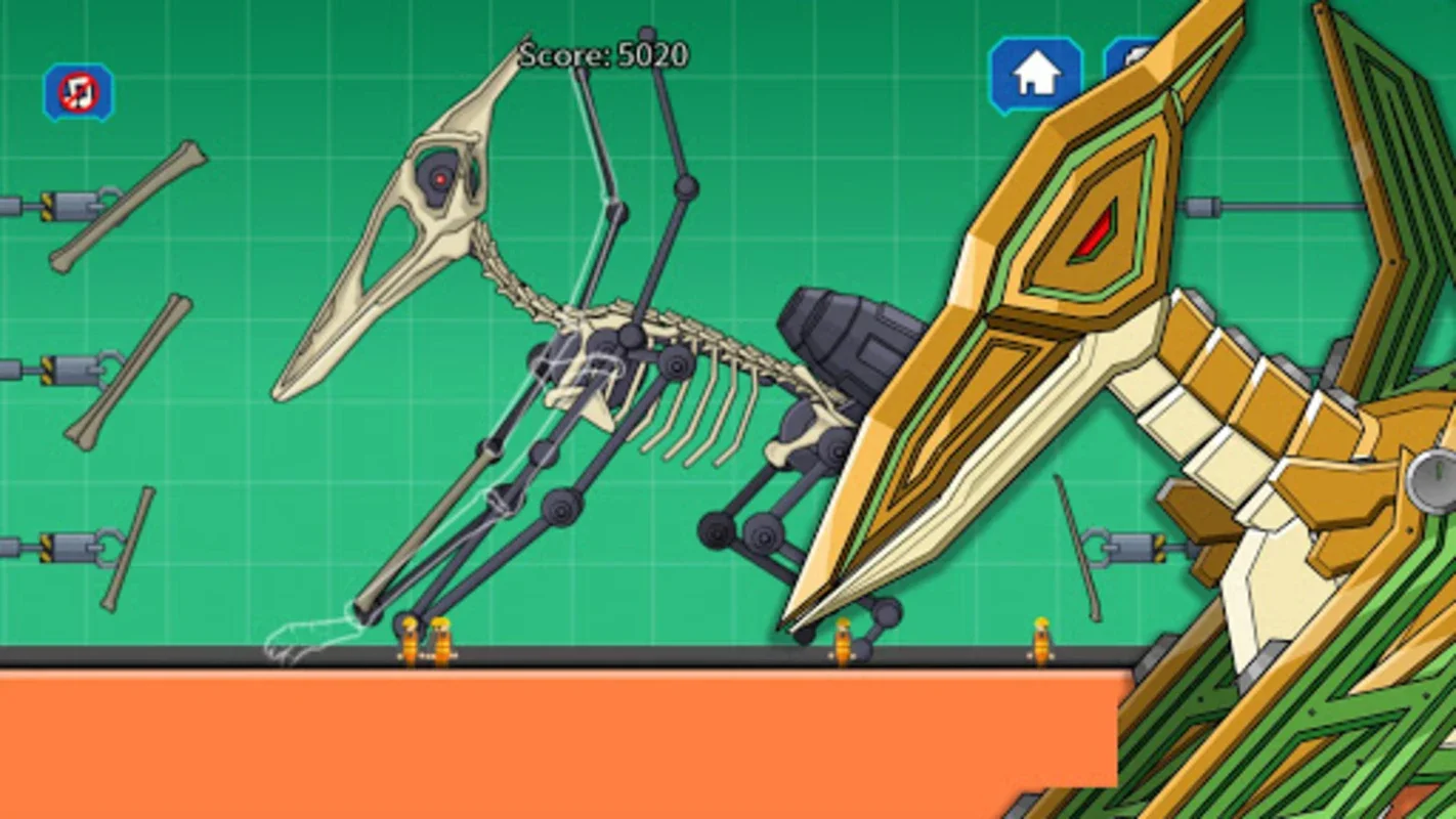 Pterosaur Dino Fossils Robot for Android - Build & Battle