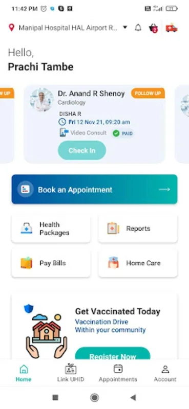 Manipal Hospitals for Android - Manage Healthcare on the Go