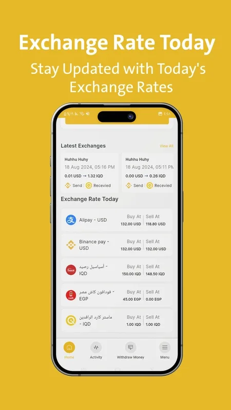 YeloCash for Android - Secure and Efficient Currency Exchange