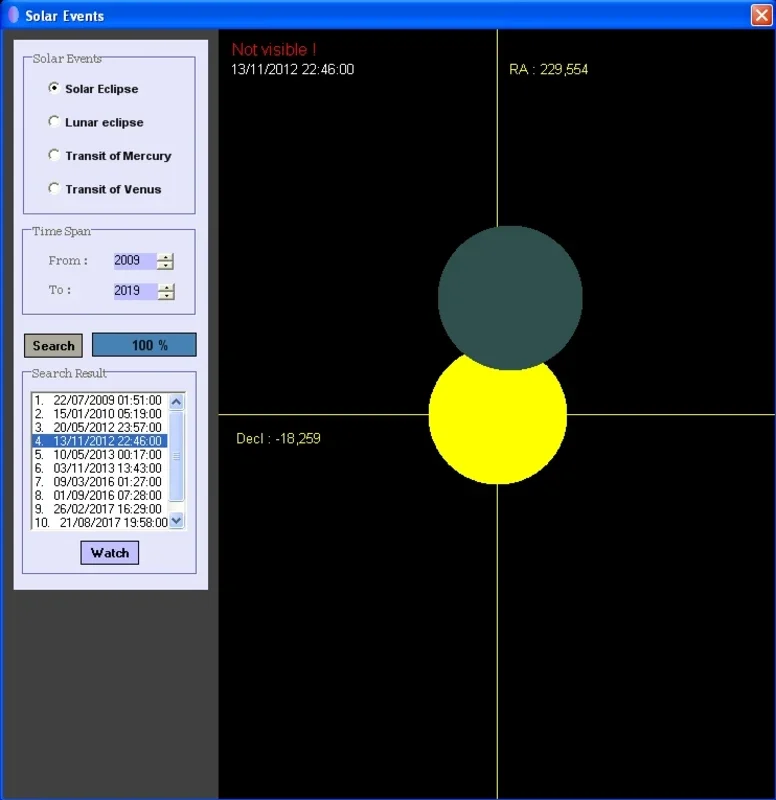 Aciqra for Windows - A Free Portable Planetarium