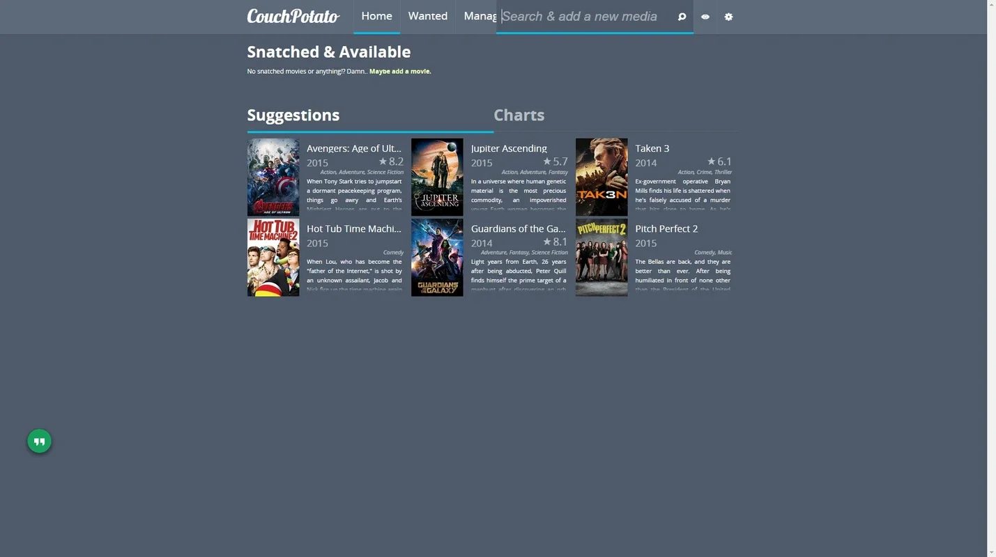 CouchPotato for Windows - Find High-Quality Movies Easily