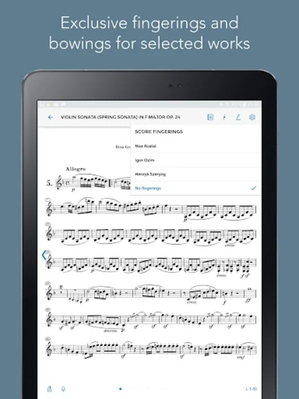 Henle Library – Urtext scores for Android: Access Premier Sheet Music