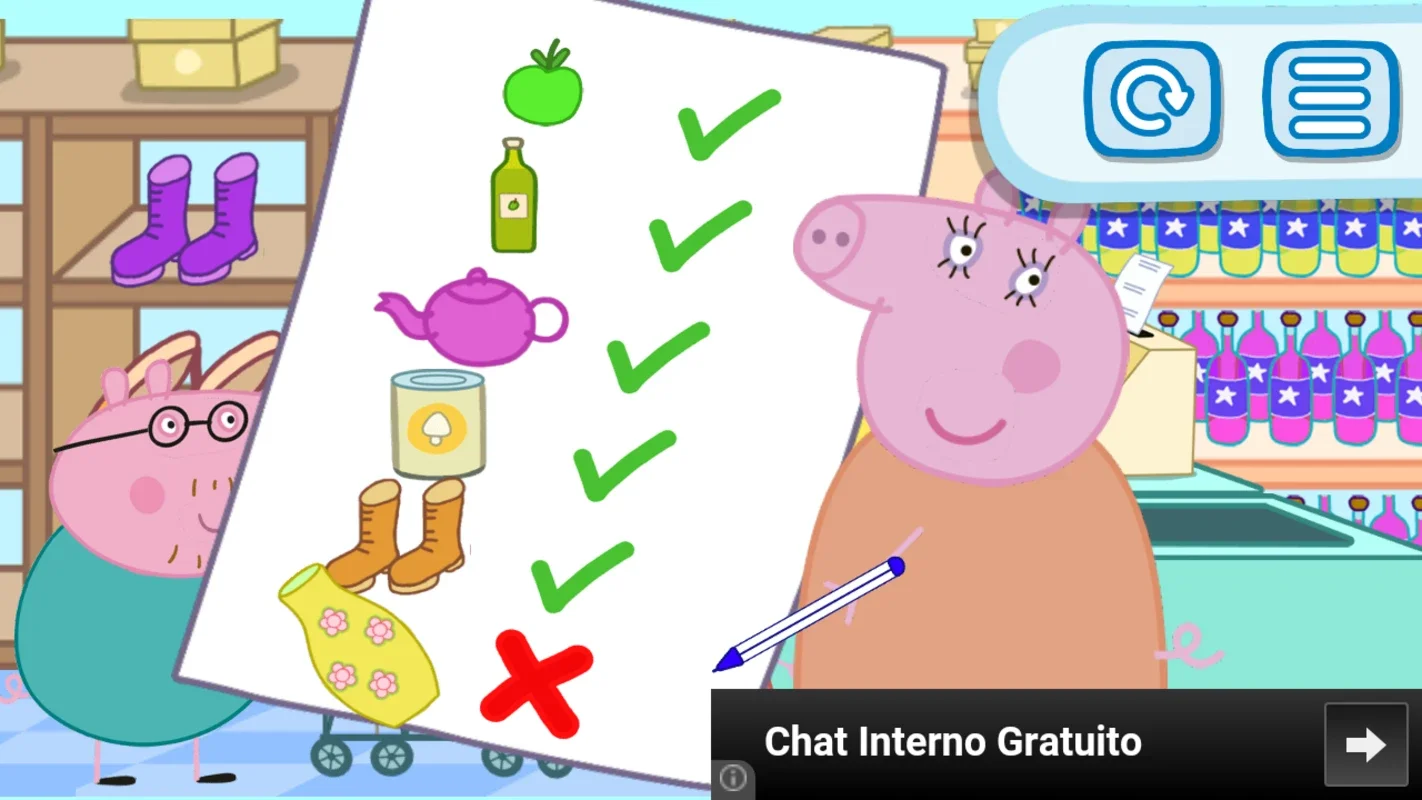 Peppa in the Supermarket for Android - Shop and Learn