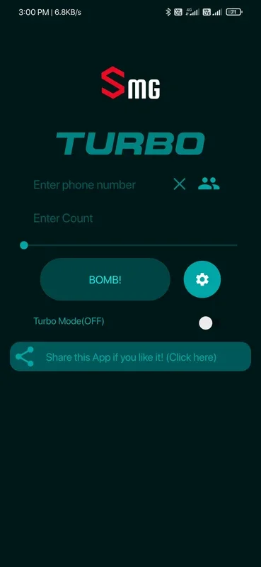 SMG Bomber for Android - Fast SMS Sending & Pranking