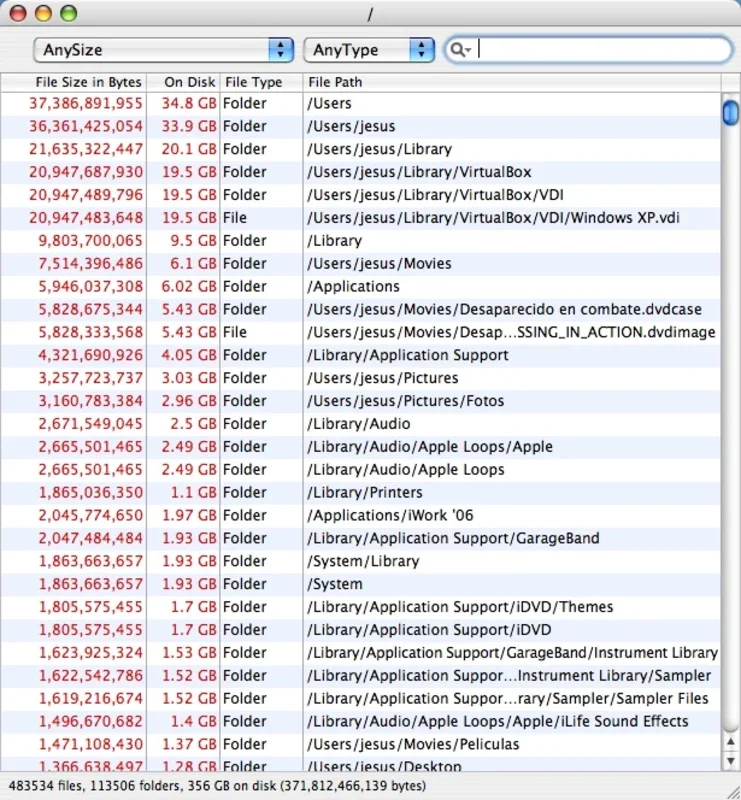 WhatSize for Mac: Analyze Hard Drive Space Numerically