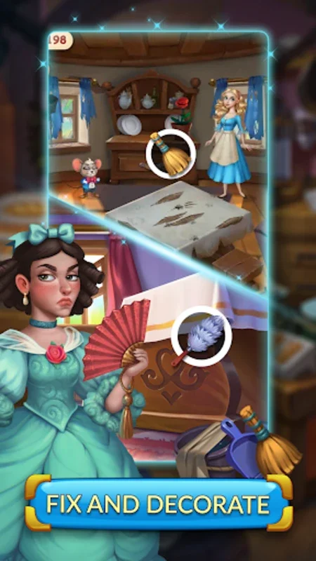 Cinderella: Magic Match 3 Game for Android - Immerse in Fairy Tale Puzzles