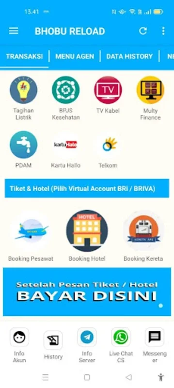 SERVER PULSA BHOBU RELOAD for Android: Efficient Transaction Management