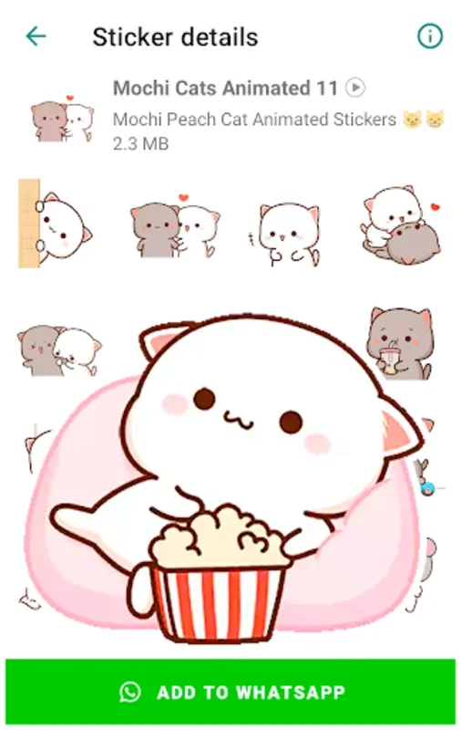 Mochi Cat Animated Stickers for Android - Spice Up WhatsApp