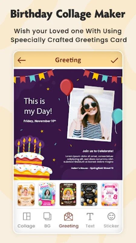 Birthday Photo Collage for Android - Download the APK from AppHuts