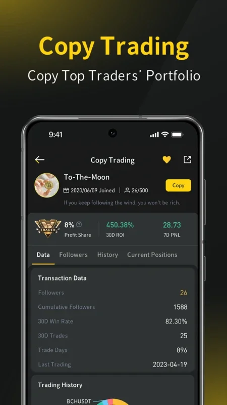 BYDFi for Android - A Premier Crypto Social Trading Platform