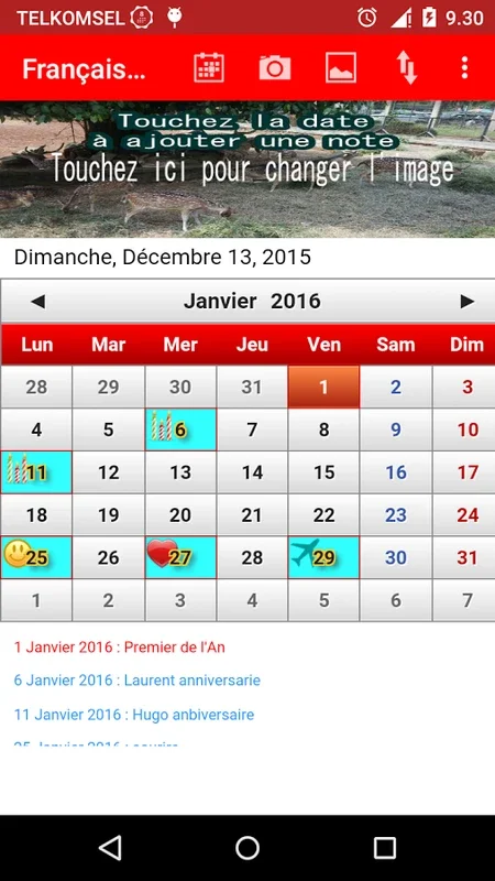 Français Calendrier for Android: Stylish and Functional Calendar