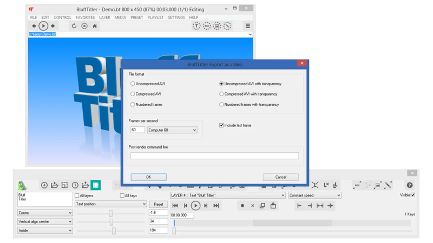 BluffTitler for Windows - Create Sensational 3D Text Animations