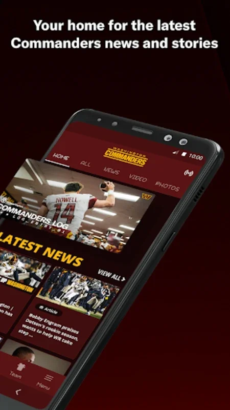 Redskins for Android - Stay Connected with the Washington Commanders