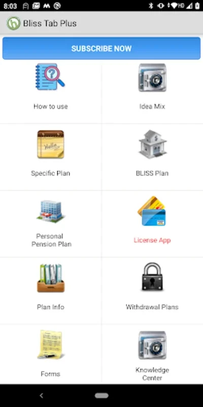 Bliss Tab Plus for Android - Streamline Insurance Presentations