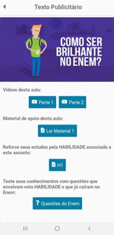 Hora do ENEM for Android - Comprehensive ENEM Prep