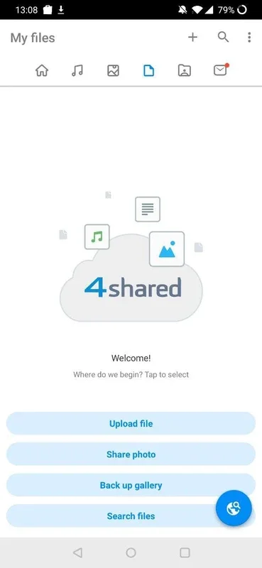 4shared for Android - Simplify File Sharing