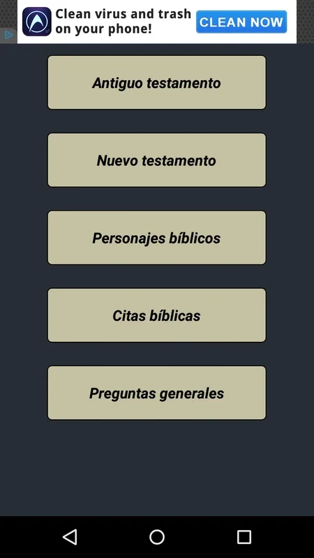 El gran juego de la Biblia for Android - Test Your Bible Knowledge