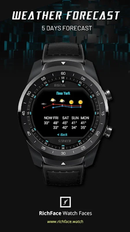 Digital Striker Watch Face for Android - Customizable & Feature-Rich