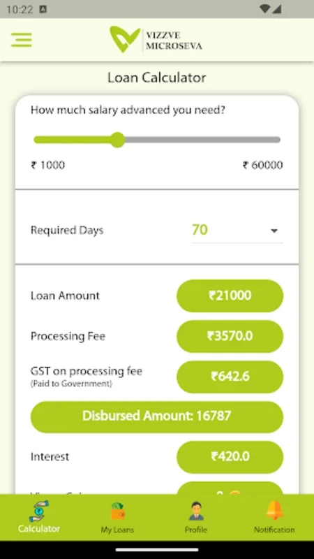 Vizzve Microseva for Android: Manage Your Loans and Finances