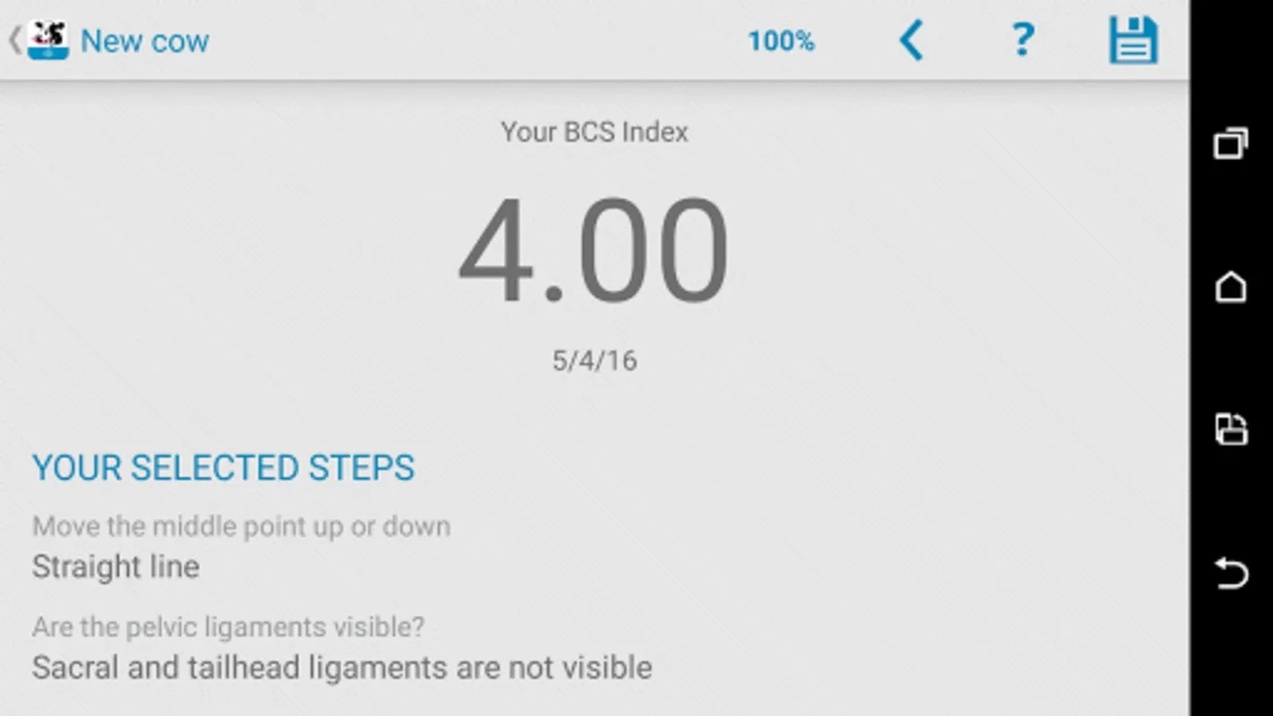 BCS Cowdition for Android - Assess Cow Conditions