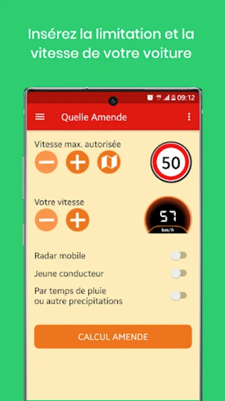 Quelle Amende - Excès Vitesse for Android: Accurate Speeding Fine Calculator