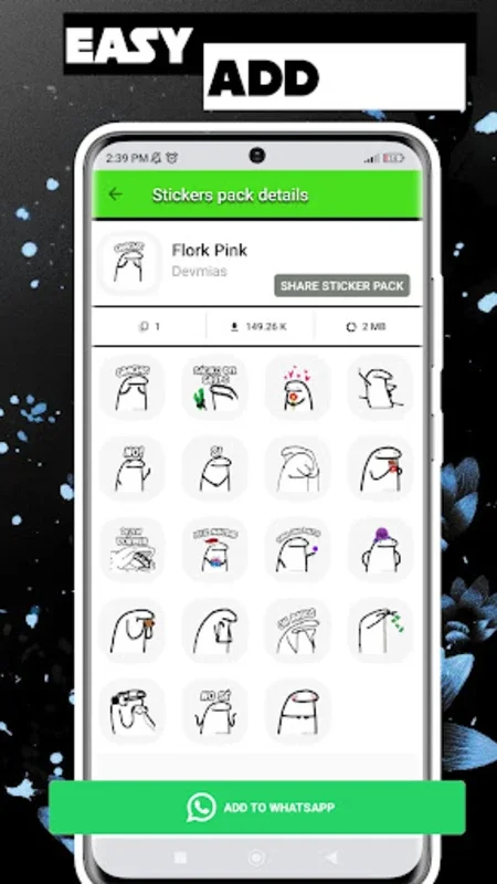 Flork Stickers for WhatsApp on Android - Enhance Chat Creativity