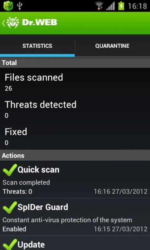 Dr.Web Security Space for Android: Robust Antivirus Protection