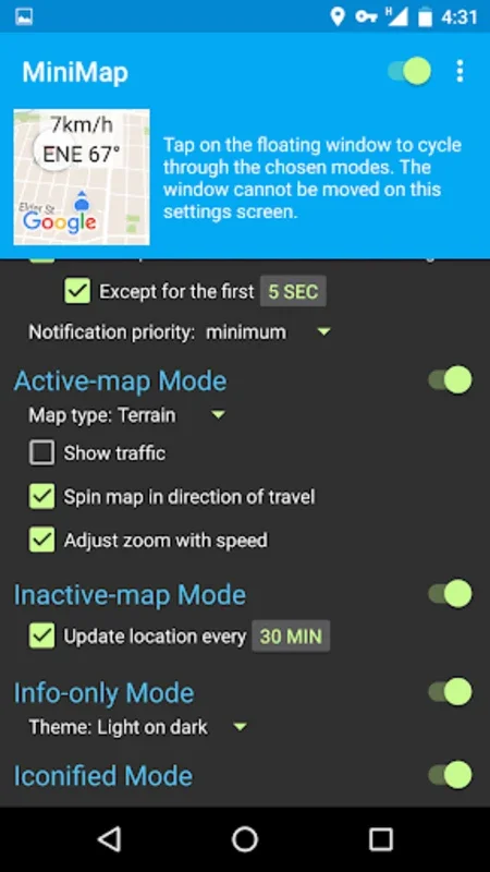 MiniMap: Interactive Map for Android