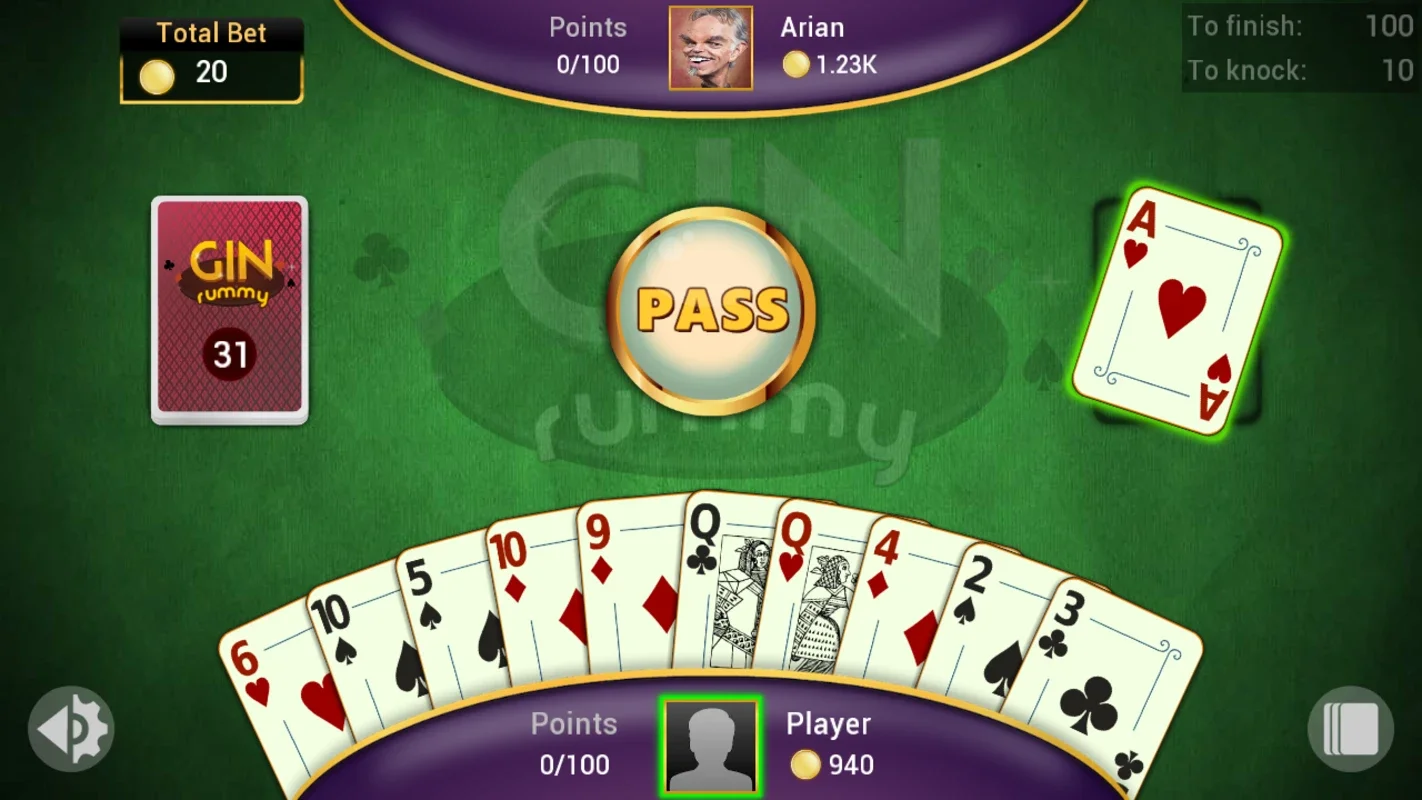 Gin Rummy Offline for Android - No Downloading Needed