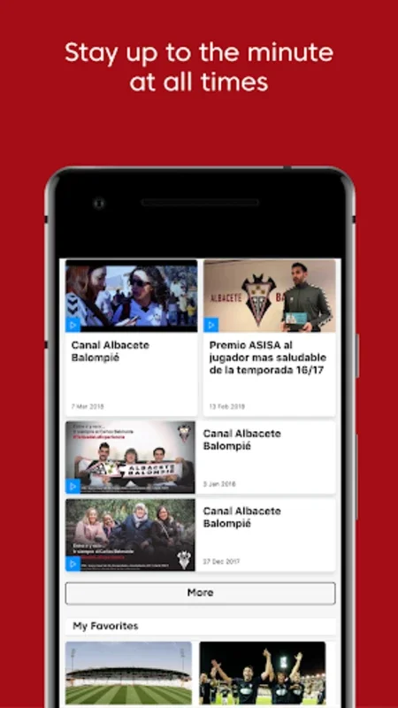 Albacete Balompié Official App for Android - Immersive Fan Experience